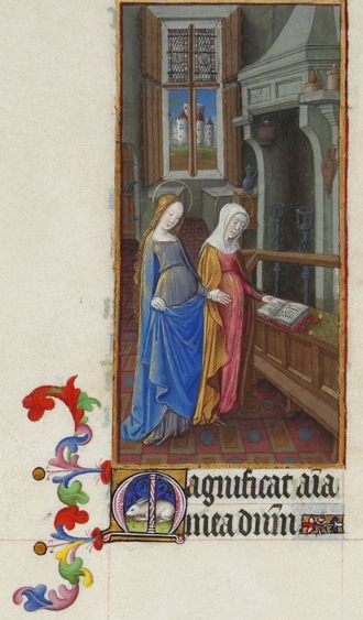 Maria und Elisabet beten gemeinsam