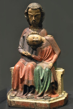 Christus-und-Johannes-Gruppe (um 1330/1340), Liebieghaus Frankfurt am Main